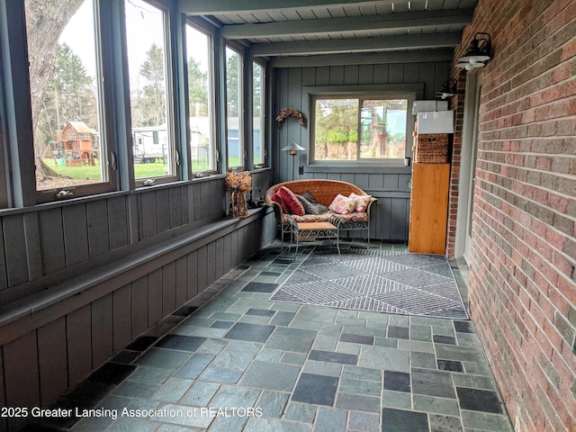 view of sunroom / solarium