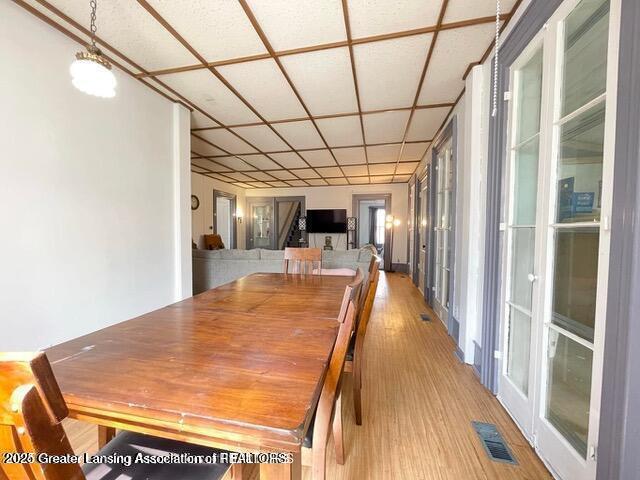 11100 Anderson Rd, Litchfield, MI 49252 - dining room with light wood-style floors