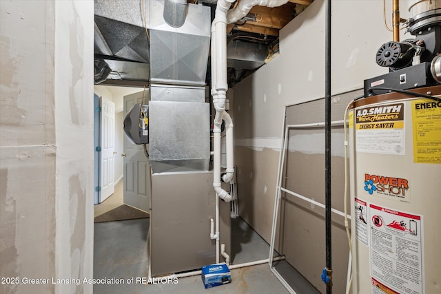 3430 Hawthorne Woods Pkwy, Dewitt, MI 48820 - utility room featuring water heater