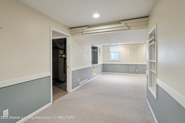 3430 Hawthorne Woods Pkwy, Dewitt, MI 48820 - unfurnished room featuring visible vents, baseboards, recessed lighting, and carpet floors