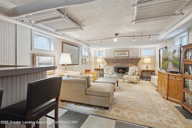 728 Audubon Rd, East Lansing, MI 48823 - living room with a fireplace