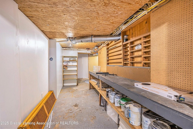 view of storage area