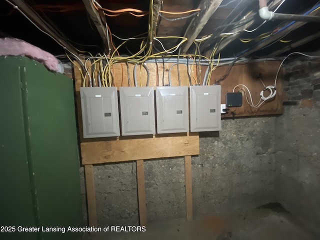 utility room featuring electric panel