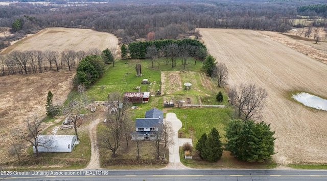 13577 Upton Rd, Bath, MI 48808 - view of property location featuring rural landscape and a forest
