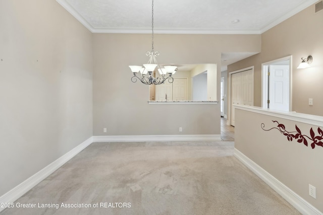 4163 Hamlet Cv, Bath, MI 48808 - empty room with crown molding, light carpet, baseboards, and visible vents