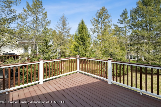 4163 Hamlet Cv, Bath, MI 48808 - view of deck