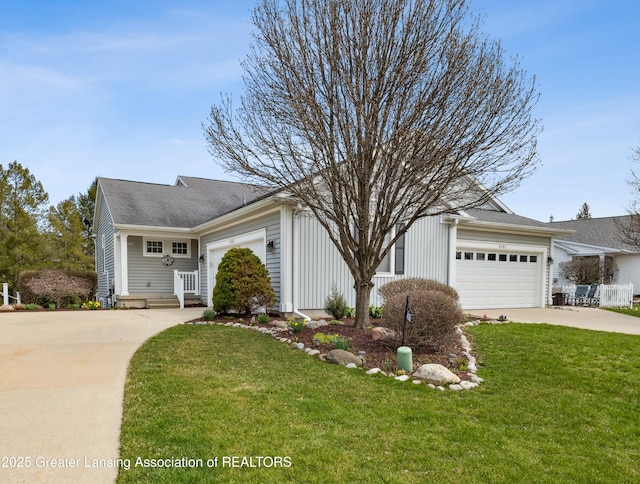 4163 Hamlet Cv, Bath, MI 48808 - single story home featuring driveway and a front yard