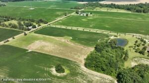 aerial view featuring a rural view