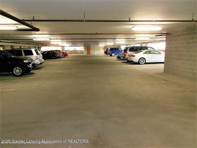 view of parking deck