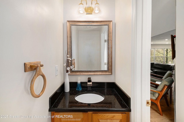 bathroom featuring vanity