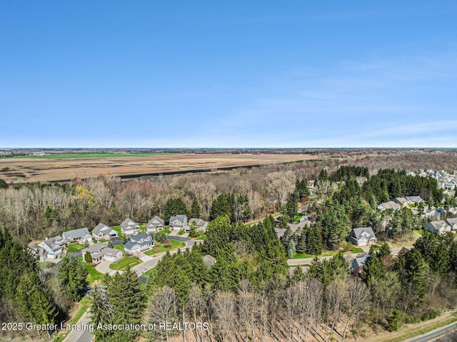 drone / aerial view featuring a residential view