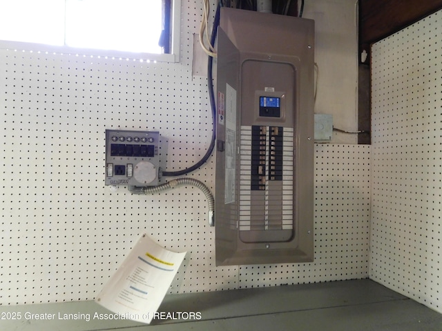 utility room featuring electric panel