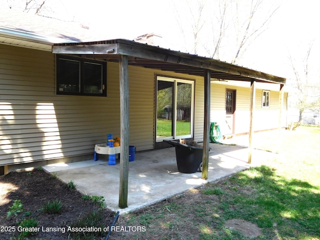 back of house featuring a patio area