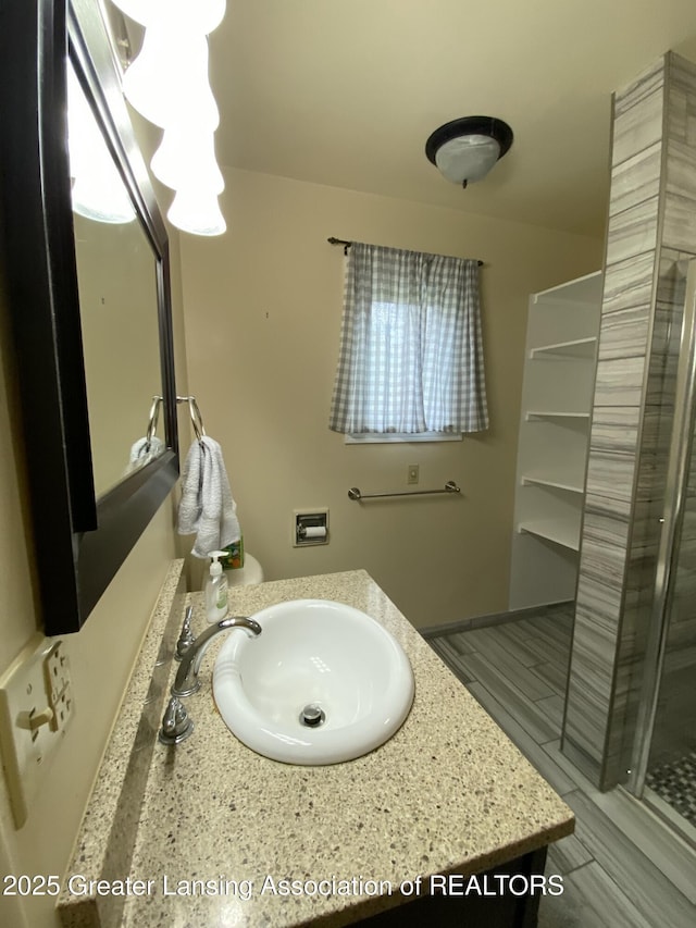 bathroom featuring vanity