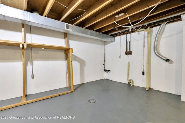 2619 Schippell St, Holt, MI 48842 - unfinished basement featuring visible vents