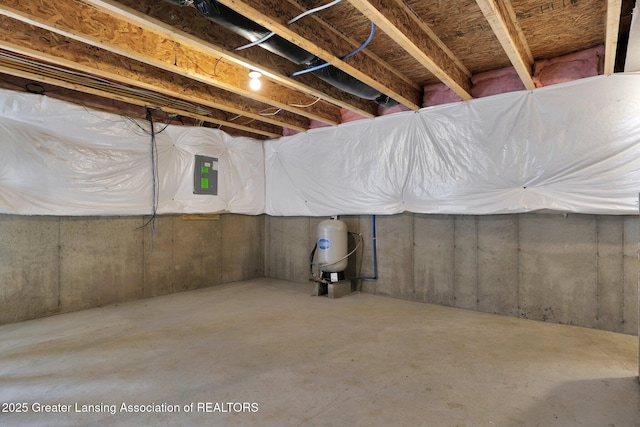 12001 Bryde Dr, Rives Junction, MI 49277 - unfinished below grade area with electric panel