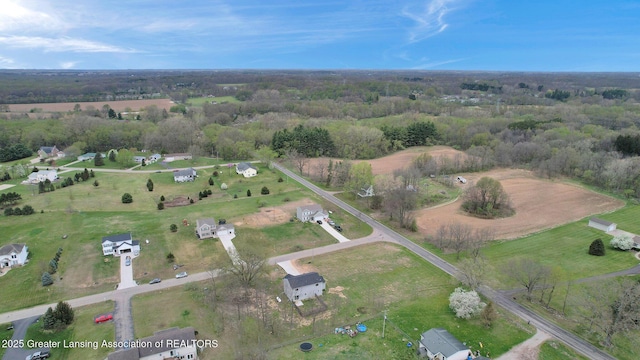 12001 Bryde Dr, Rives Junction, MI 49277 - drone / aerial view featuring a rural view