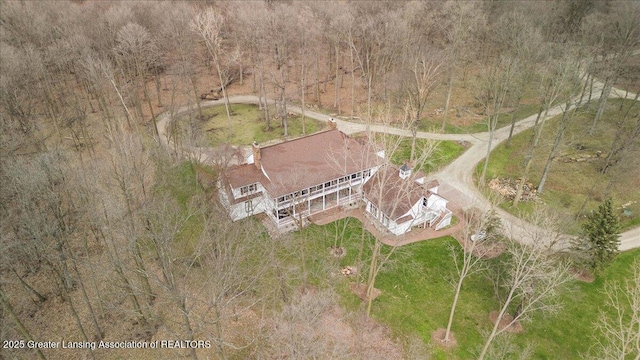 1785 N Williamston Rd, Williamston, MI 48895 - birds eye view of property