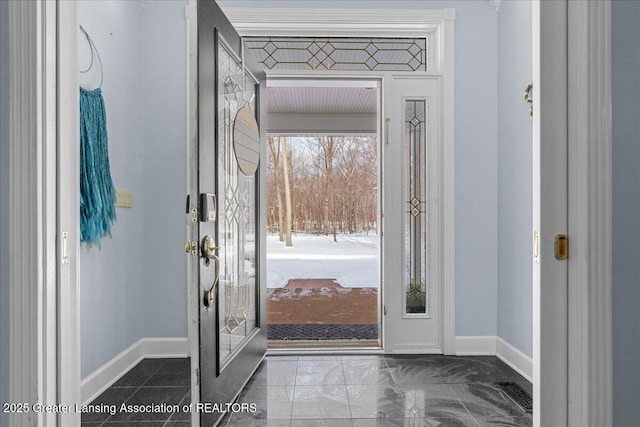 1785 N Williamston Rd, Williamston, MI 48895 - entryway with marble finish floor and baseboards