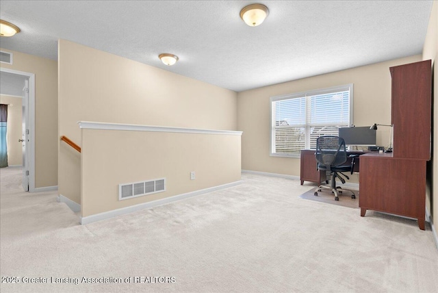 609 E Avocet Dr, East Lansing, MI 48823 - office space with light colored carpet, baseboards, and a textured ceiling