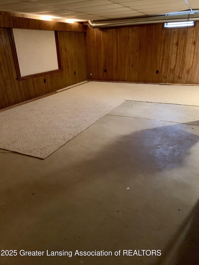 3156 E M-21 Rd, Saint Johns, MI 48879 - finished below grade area featuring wood walls