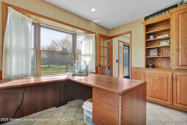 11267 Jarvis Hwy, Dimondale, MI 48821 - home office with a textured ceiling