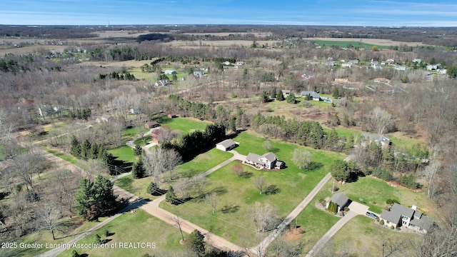 11267 Jarvis Hwy, Dimondale, MI 48821 - bird's eye view featuring a rural view