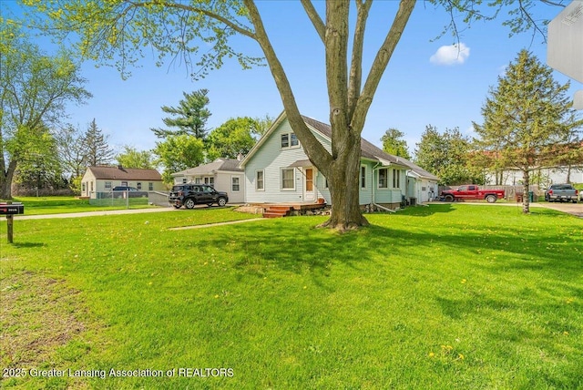 view of property exterior featuring a yard