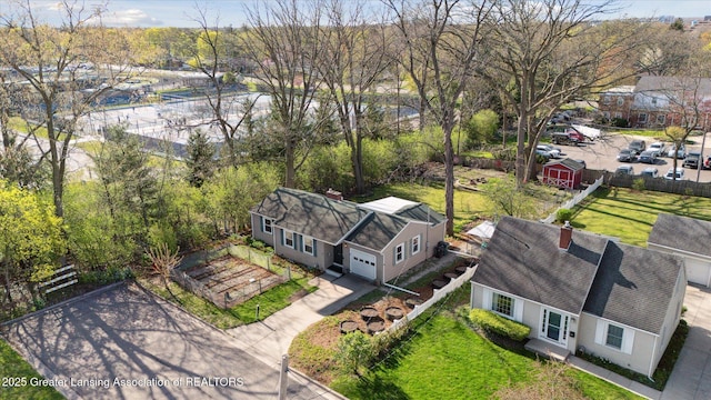 birds eye view of property
