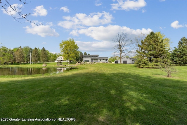 1551 E Lovejoy Rd, Perry, MI 48872 - view of green lawn featuring a water view