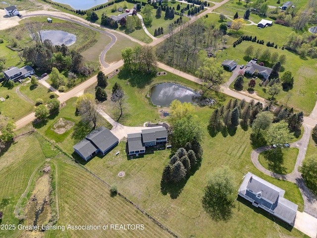 1551 E Lovejoy Rd, Perry, MI 48872 - aerial view of property's location with a large body of water