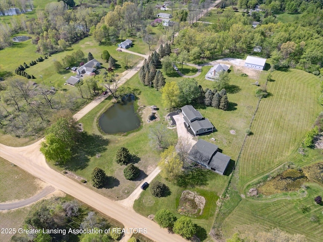 1551 E Lovejoy Rd, Perry, MI 48872 - aerial view of property's location with rural landscape
