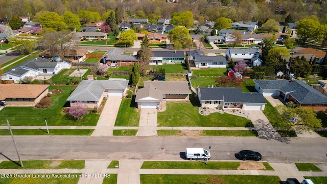 birds eye view of property featuring a residential view