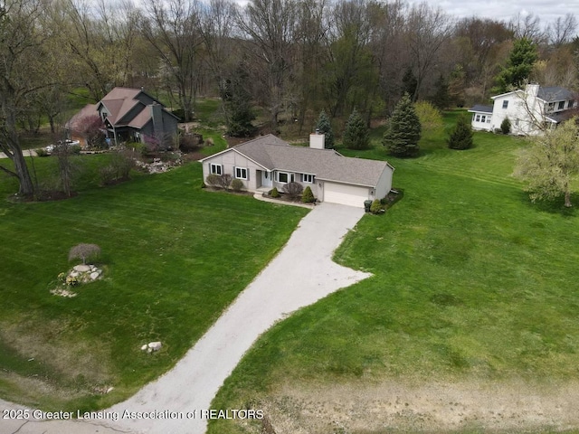 9408 W Scenic Lake Dr, Laingsburg, MI 48848 - aerial view