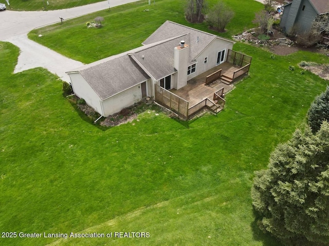 9408 W Scenic Lake Dr, Laingsburg, MI 48848 - bird's eye view