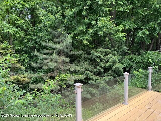 2434 Emerald Lake Dr, East Lansing, MI 48823 - view of wooden terrace