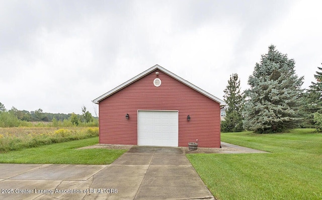 8505 W Willow Hwy, Grand Ledge, MI 48837 - detached garage with concrete driveway