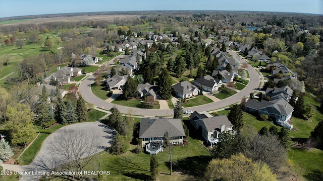 drone / aerial view featuring a residential view