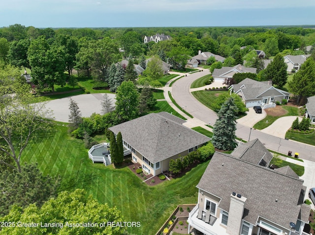 6074 E Longview Dr, East Lansing, MI 48823 - aerial view of residential area