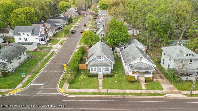 bird's eye view featuring a residential view