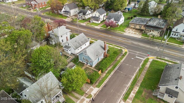aerial view featuring a residential view