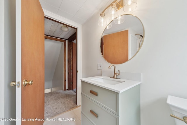 bathroom with vanity
