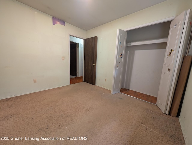 3536 Maybel St, Lansing, MI 48911 - unfurnished bedroom with carpet floors, a closet, and baseboards