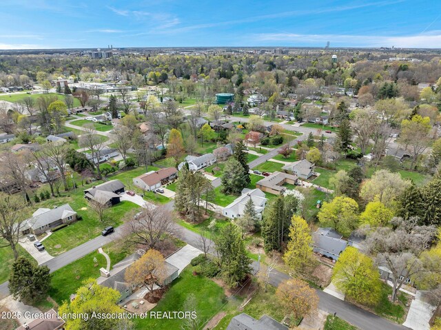 bird's eye view featuring a residential view