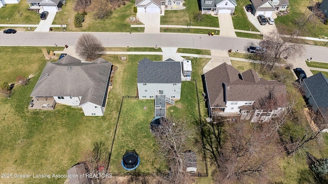 drone / aerial view featuring a residential view