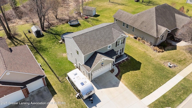 birds eye view of property
