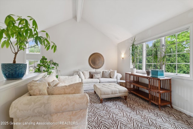 3641 Beech Tree Ln, Okemos, MI 48864 - living area with carpet flooring and baseboards