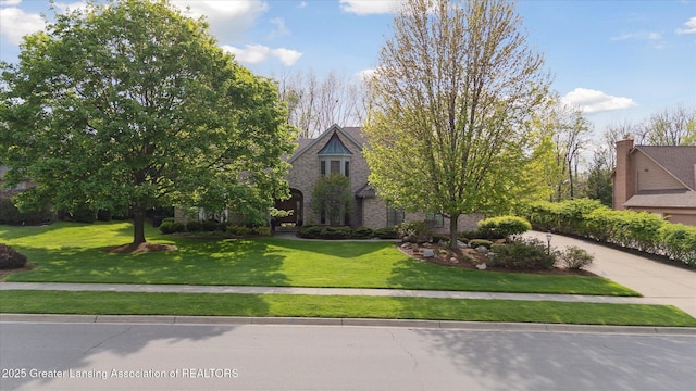 3641 Beech Tree Ln, Okemos, MI 48864 - view of front of home featuring a front lawn