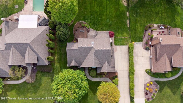 3641 Beech Tree Ln, Okemos, MI 48864 - drone / aerial view