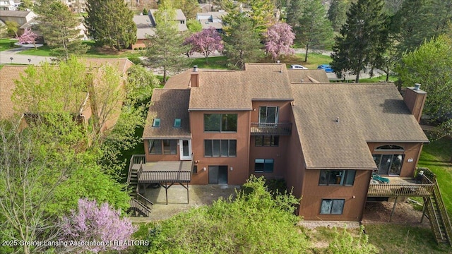 2454 Emerald Lake Dr, East Lansing, MI 48823 - drone / aerial view